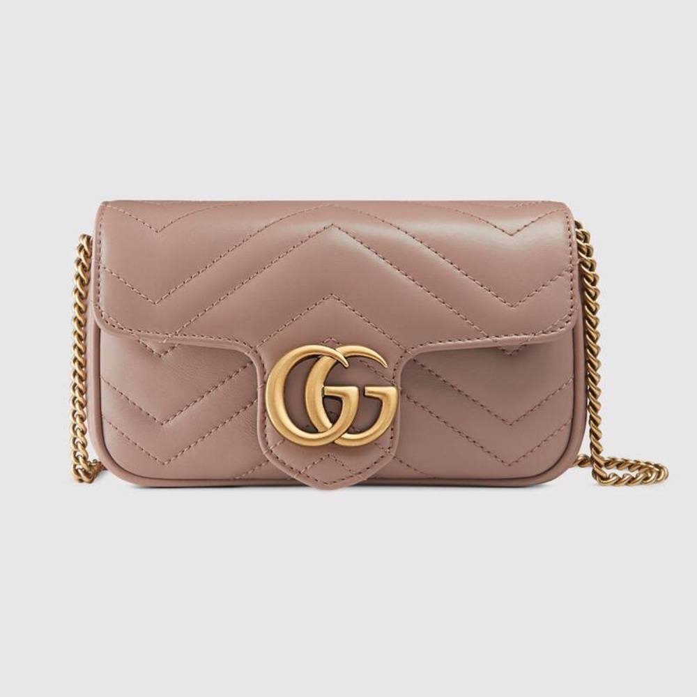 Gucci Marmont super mini porcelain rose